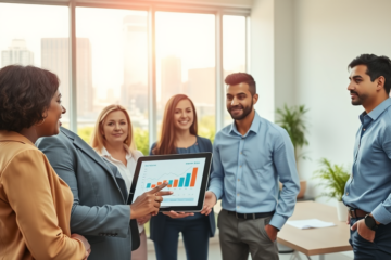 An image depicting a homeowner excited about low mortgage rates and savings opportunities.