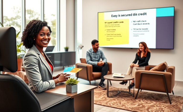 Featured image illustrating easy and secure credit card options for building credit history.