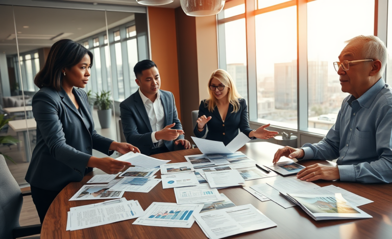 A person weighing different offers on a scale to choose the best option.