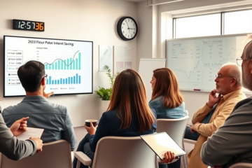 An infographic explaining interest rates and savings strategies.