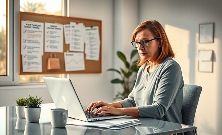 A person researching digital loan lenders to avoid fraud.