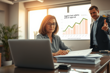 An illustration representing steps to quick loan approval.